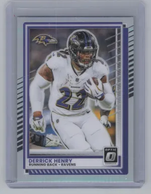 Derrick Henry 2025 Donruss Optic Holo Baltimore Ravens