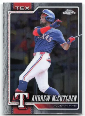 Andrew McCutchen 2026 Topps Chrome Texas Rangers