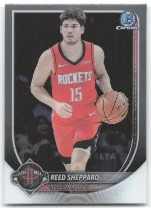 Reed Sheppard 2025-26 Bowman Chrome Houston Rockets