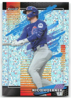 Nico Hoerner Uncommon 2026 Finest Mini-Diamond Refractors Chicago Cubs