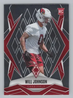 Will Johnson Rookie 2025 Panini Phoenix Arizona Cardinals