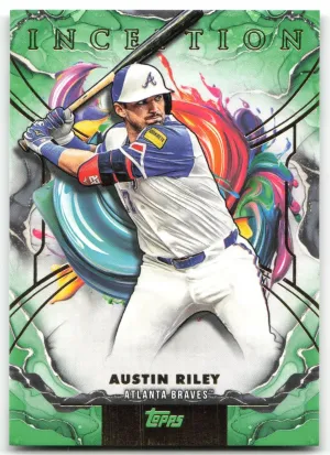 Austin Riley 2025 Topps Inception Green Atlanta Braves
