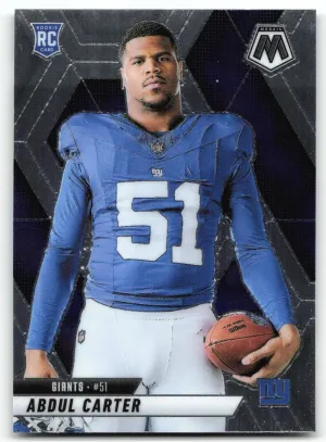 Abdul Carter RC 2025 Panini Mosaic Giants