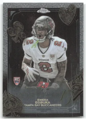Emeka Egbuka 2025 Topps Chrome Fortune 15 Buccaneers