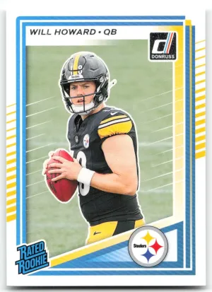 Will Howard RC 2025 Donruss Steelers
