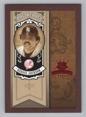 Reggie Jackson 2005 Donruss Diamond Kings HOF Heroes Framed Red Yankees