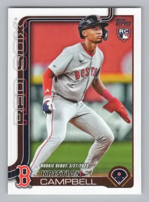 Kristian Campbell RC 2025 Topps Update Boston Red Sox