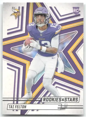 Tai Felton Rookie 2025 Panini Rookies & Stars Minnesota Vikings