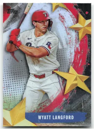 Wyatt Langford 2025 Topps Stars of MLB Texas Rangers