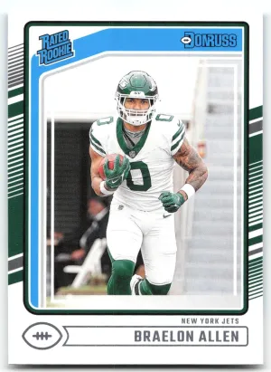 Braelon Allen Rookie 2024 Donruss New York Jets