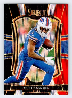 Curtis Samuel Rookie 2025 Panini Select Black and Red Prizm Shock Buffalo Bills