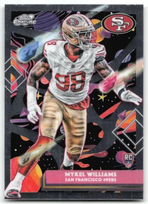 Mykel Williams Rookie 2025 Topps Chrome Cosmic San Francisco 49ers