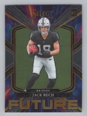 Jack Bech RC 2025 Panini Select Select Future Las Vegas Raiders
