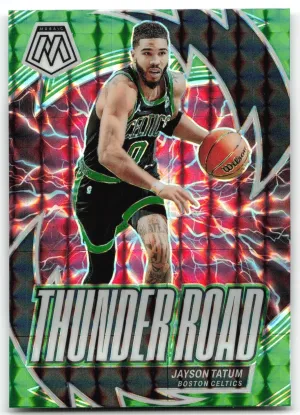 Jayson Tatum 2023-24 Panini Mosaic Thunder Road Mosaic Green Boston Celtics