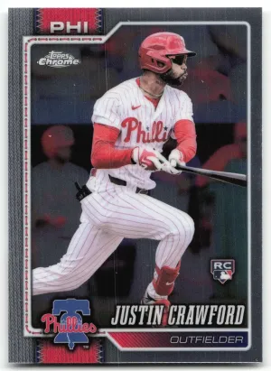 Justin Crawford Rookie 2026 Topps Chrome Philadelphia Phillies
