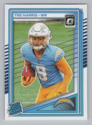 Tre Harris RC 2025 Donruss Optic Los Angeles Chargers