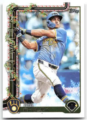 Sal Frelick 2025 Topps Holiday Brewers
