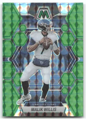 Malik Willis 2023 Panini Mosaic Green Mosaic Tennessee Titans