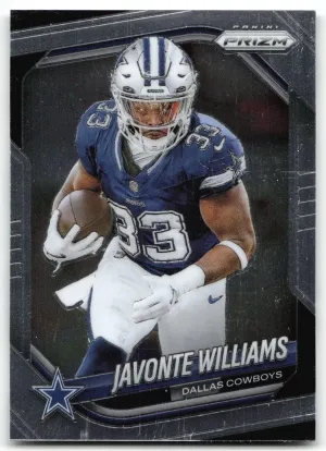 Javonte Williams 2025 Panini Prizm Dallas Cowboys