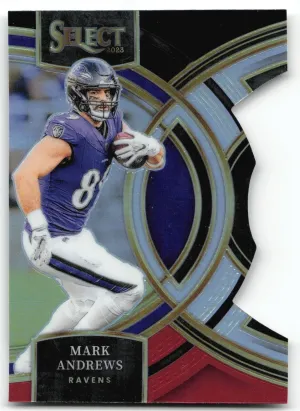 Mark Andrews 2023 Panini Select Red and Blue Prizms Die Cuts Baltimore Ravens