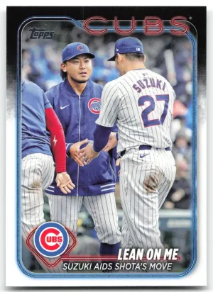Suzuki Aids Shota's Move Seiya Suzuki Shota Imanaga 2024 Topps Update Cubs