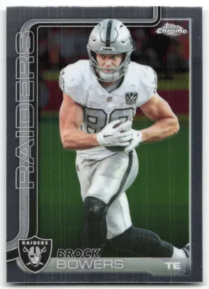 Brock Bowers 2025 Topps Chrome Raiders