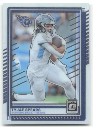 Tyjae Spears 2025 Donruss Optic Tennessee Titans