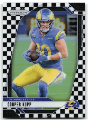 Cooper Kupp 2024 Panini Prizm Black and White Checker Los Angeles Rams