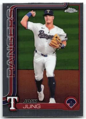 Josh Jung 2025 Topps Chrome Texas Rangers