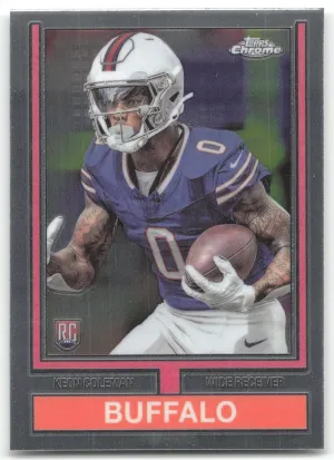 Keon Coleman Rookie 2024 Topps Chrome 1974 Topps Football Buffalo Bills