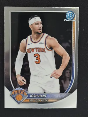 Josh Hart 2025-26 Bowman Chrome New York Knicks