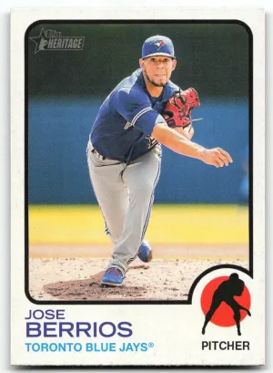 Jose Berrios 2022 Topps Heritage Toronto Blue Jays