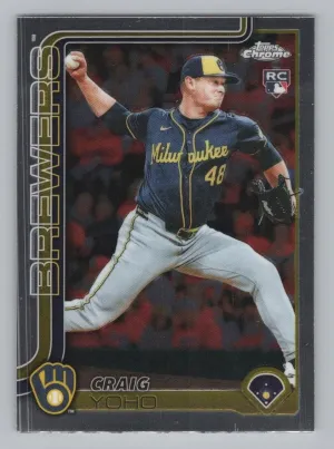 Craig Yoho RC 2025 Topps Chrome Update Brewers