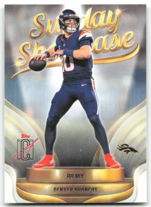 Bo Nix 2025 Topps Signature Class Sunday Showcase Denver Broncos
