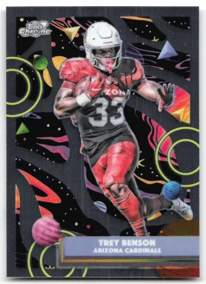 Trey Benson 2025 Topps Chrome Cosmic Arizona Cardinals