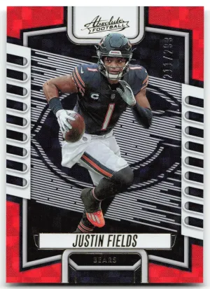 Justin Fields 2023 Panini Absolute Orange Mosaic #/299 Chicago Bears