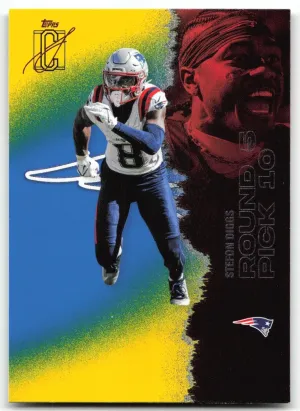 Stefon Diggs 2025 Topps Signature Class Blue & Yellow Patriots