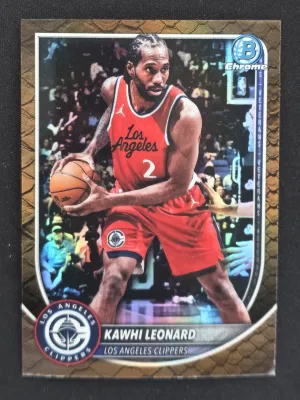 Kawhi Leonard 2025-26 Bowman Chrome Reptilian Refractor Los Angeles Clippers