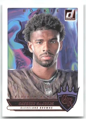 Shedeur Sanders Rookie 2025 Donruss Rookie Gridiron Kings Cleveland Browns