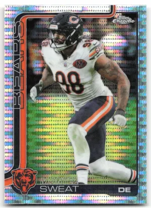 Montez Sweat 2025 Topps Chrome Pulsar Refractor Chicago Bears
