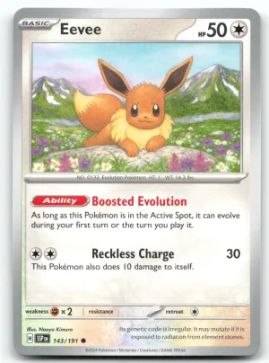 Eevee #143/191 Common | Prize Pack Series Cards | 2022