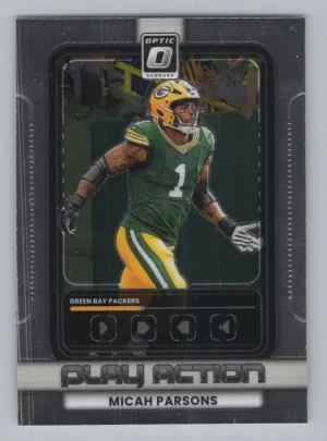 Micah Parsons 2025 Donruss Optic Play Action Packers