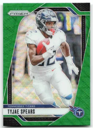 Tyjae Spears 2024 Panini Prizm Green Wave Tennessee Titans