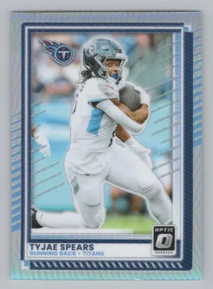 Tyjae Spears 2025 Donruss Optic Holo Tennessee Titans