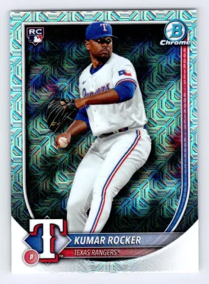 Kumar Rocker RC 2025 Bowman Chrome Mojo Refractor Rangers