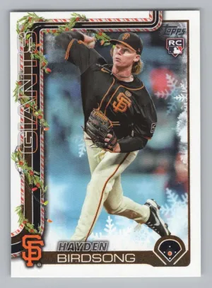Hayden Birdsong RC 2025 Topps Holiday Giants