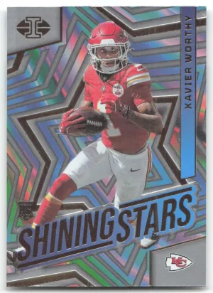 Xavier Worthy 2024 Panini Illusions Shining Stars Kansas City Chiefs