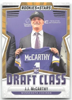 J.J. McCarthy 2024 Panini Rookies & Stars Draft Class Minnesota Vikings