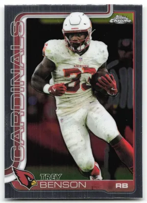Trey Benson 2025 Topps Chrome Arizona Cardinals