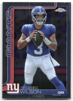 Russell Wilson 2025 Topps Chrome New York Giants